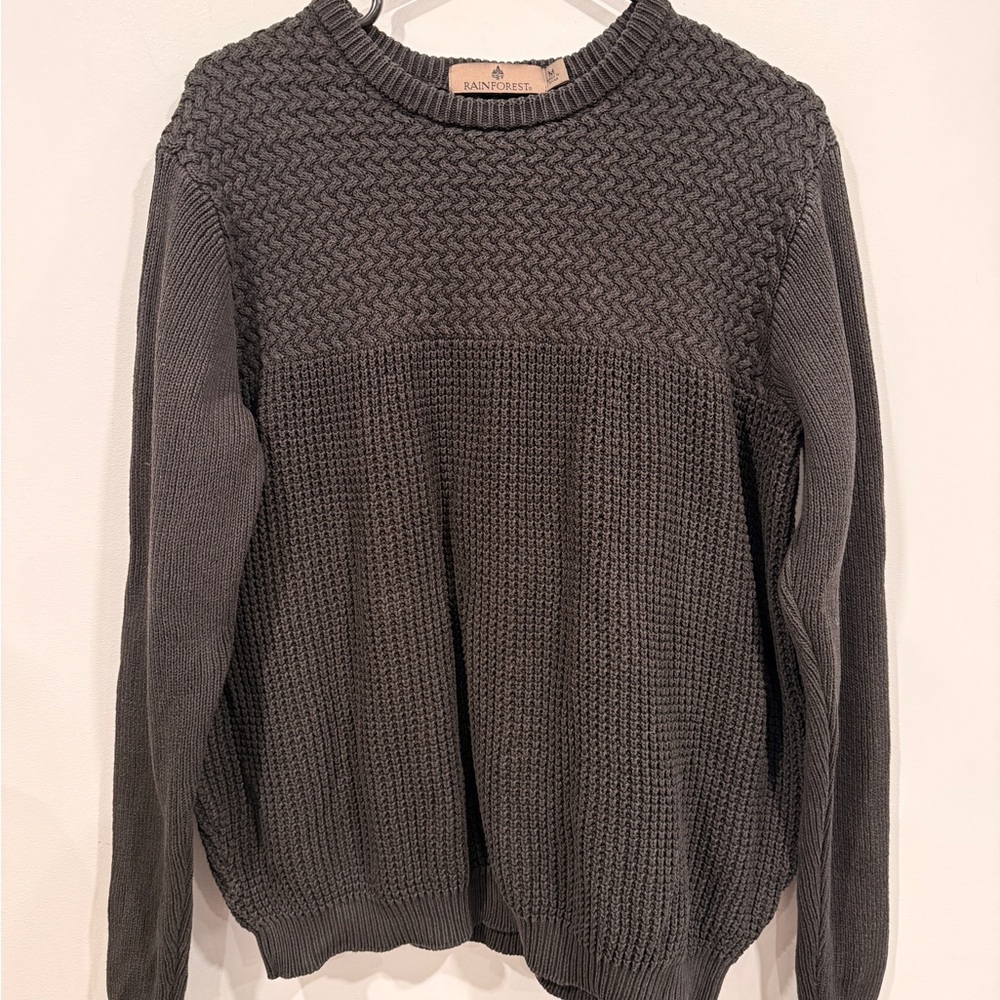 Rainforest Men's Brown Knit 100% cotton Sweater